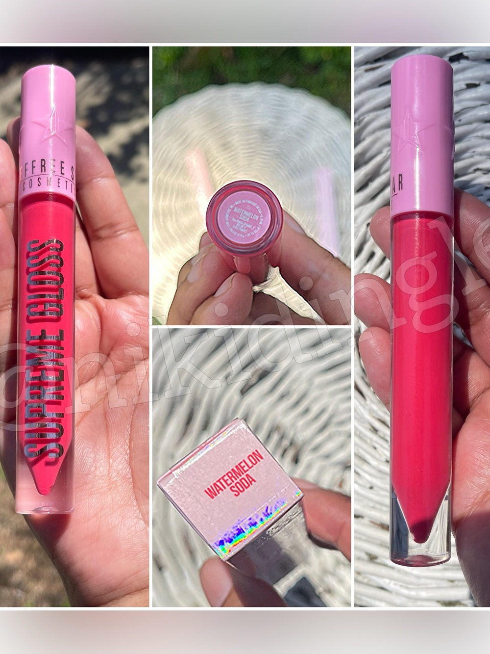 Jeffree Star Cosmetics Supreme Gloss Watermelon Soda Hot coral Pink Lipstick